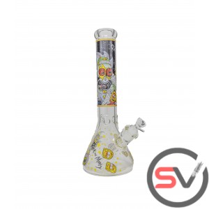 RICK AND MORTY EYE BALL GLASS BEAKER With ICE CATCHER 14inch